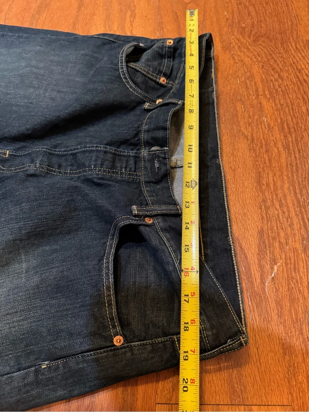 Levi's 501  Men's Straight Jeans in Dark Blue Wash